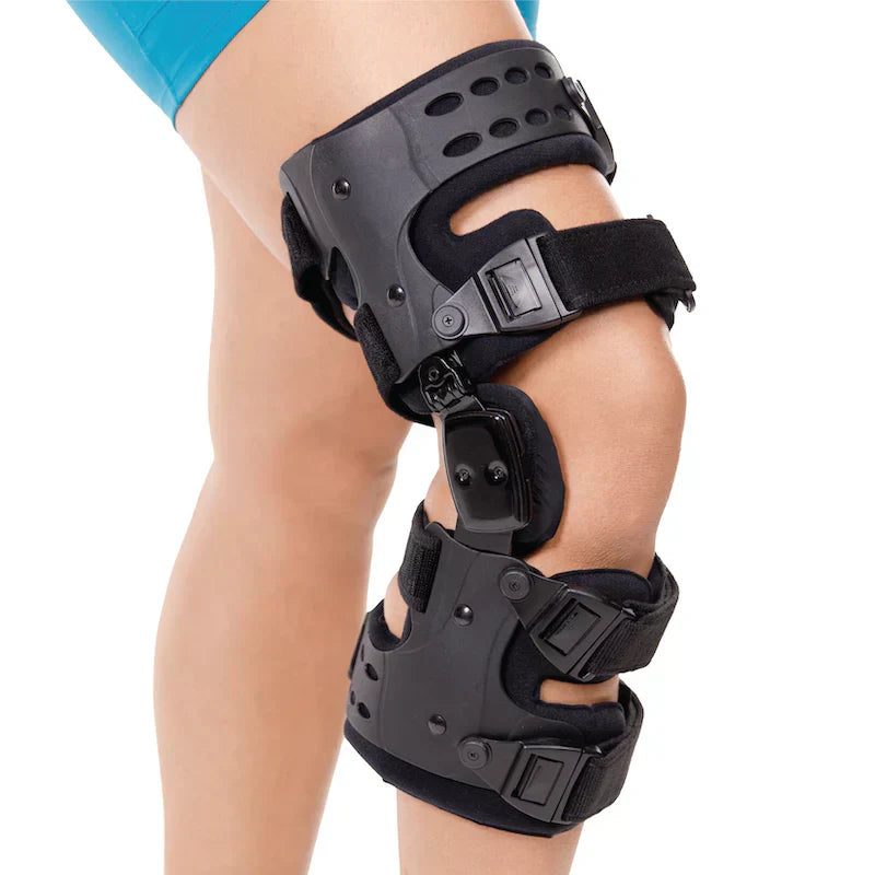 Medizinische OA-Entlastungs-Knieschiene | Unikompartimentelle Arthrose-Orthese | Varus/Valgus-Korrektur & ROM-Kontrolle | Mediale & Laterale Entlastung | Einstellbarer Bewegungswinkel