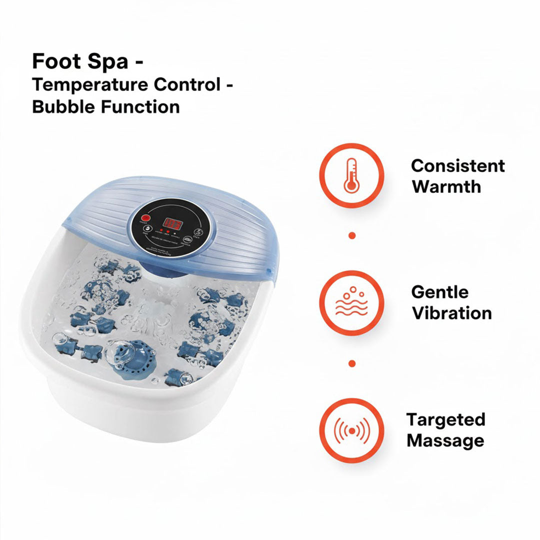 Fußbad - Temperaturregelung - Blasenfunktion