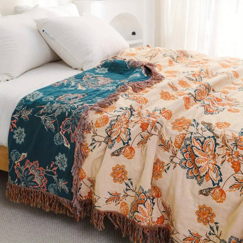 Rustikale Gemütliche Boho-Decke