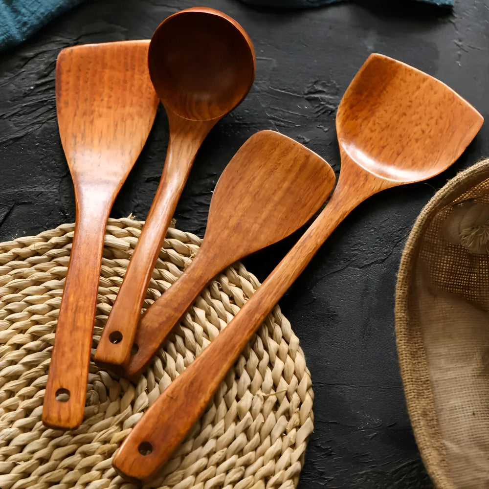 Holz Küchenutensilien