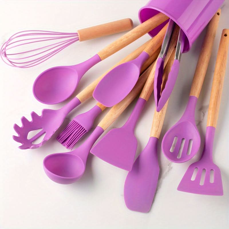 SILICOWARE – 12-teiliges Küchen-Silikon-Set | Hitzebeständig & Spülmaschinenfest