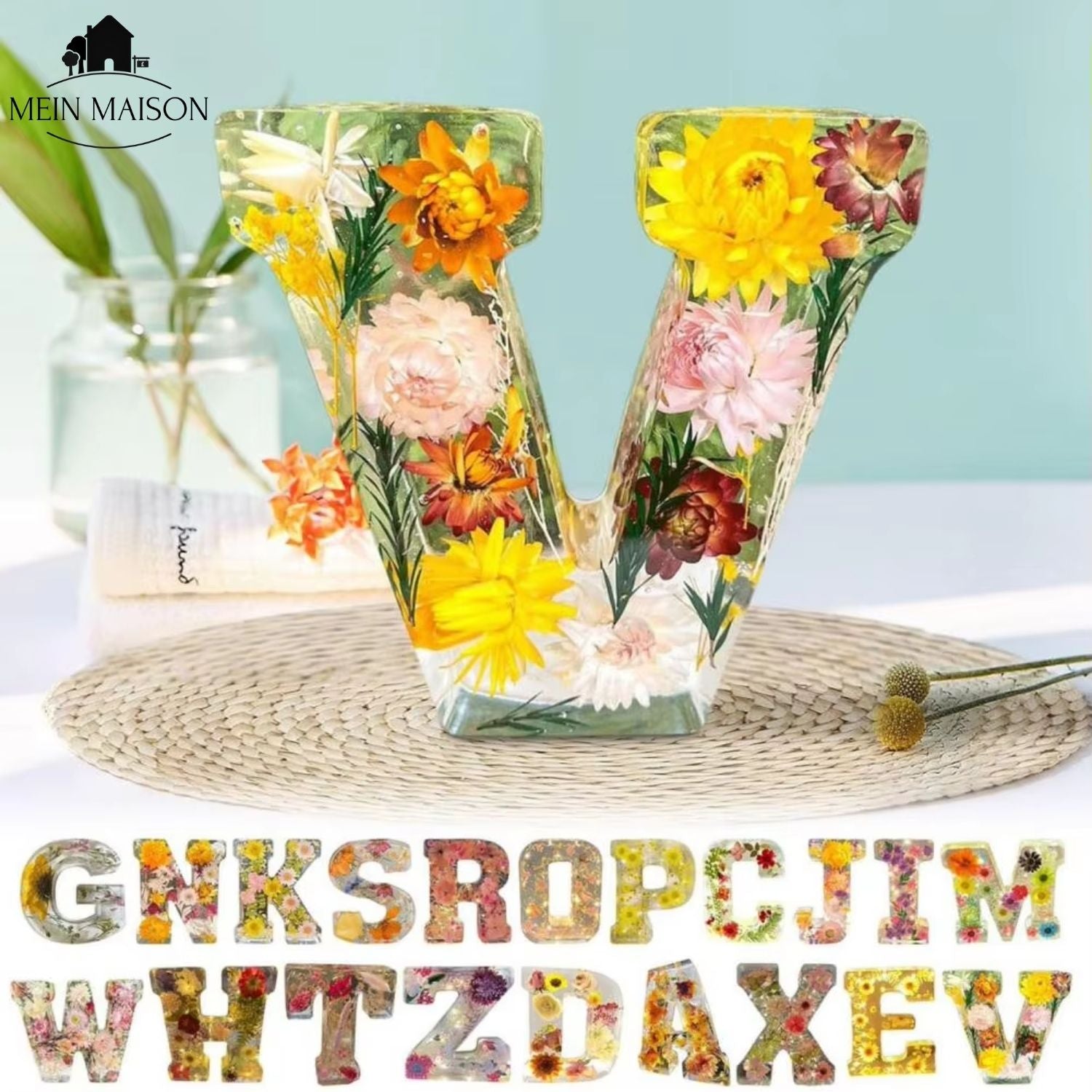 50% RABATT | FloraLetter™ - Florale Buchstabenlampen aus Harz