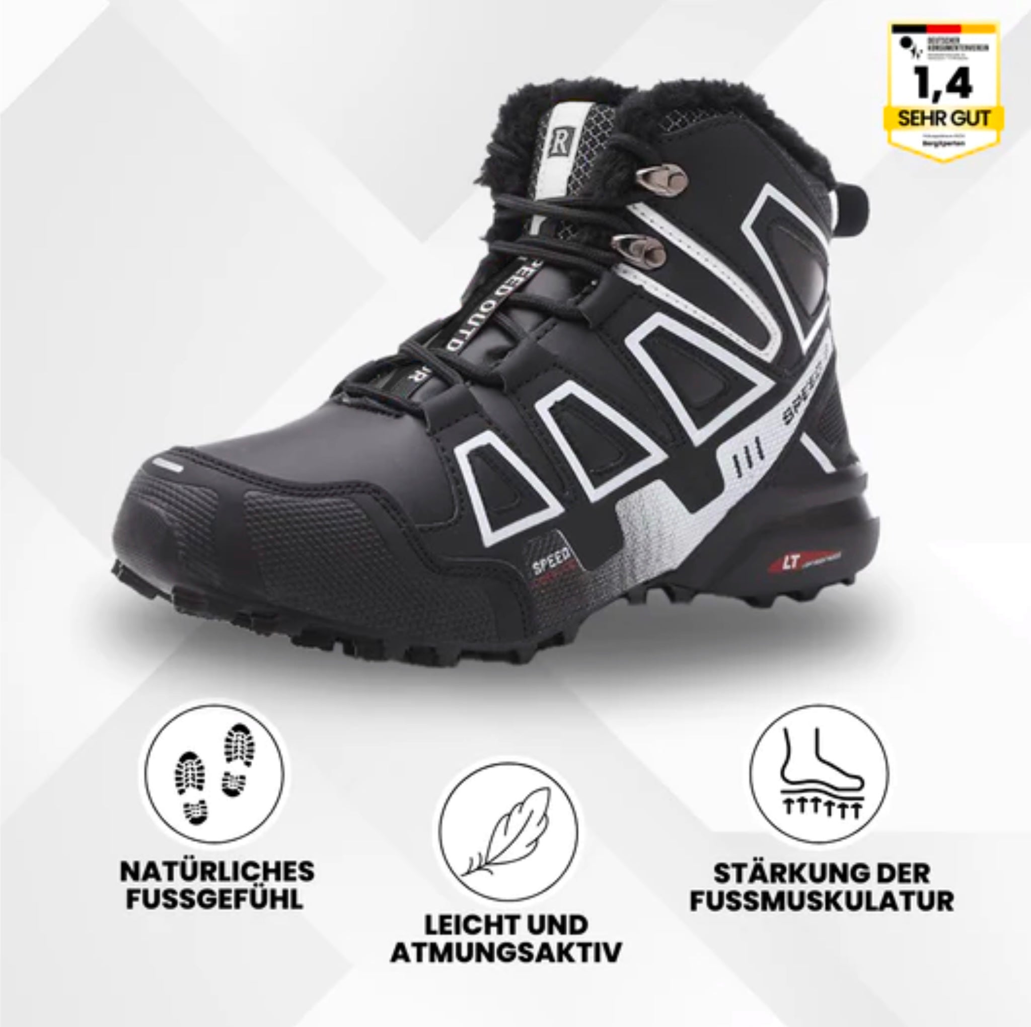 OrthoTrekking Pro Hallux – Ergonomische Hallux Valgus Wander- und Trekking Schuhe