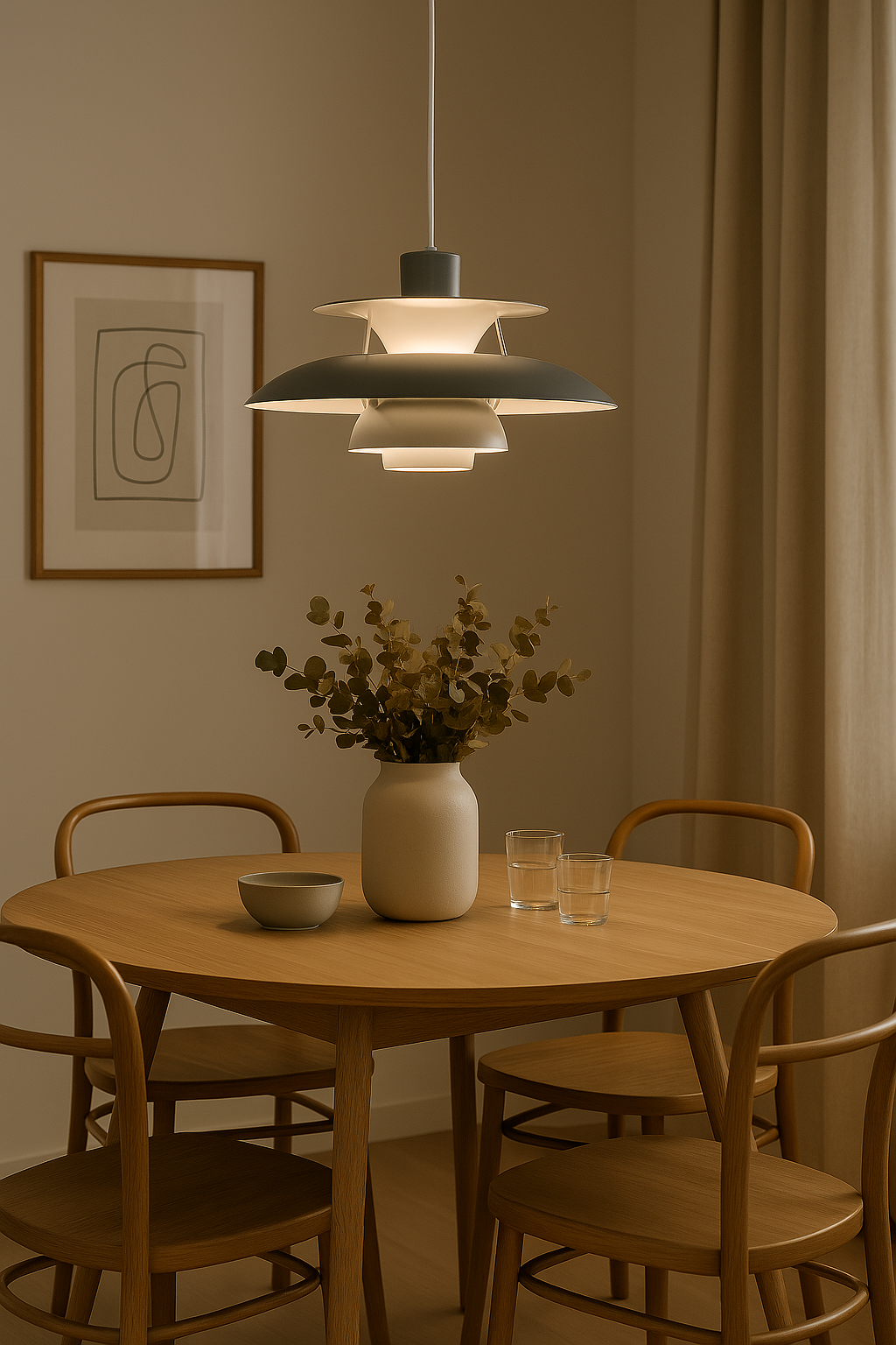 Zeitgemäße LED Deckenlampe rund – Dimmbar & Dauerhaft – Stilvolle Beleuchtung für Wohnzimmer, Esszimmer & Büro