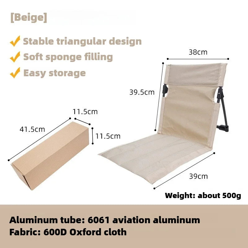 TREKASE Camping Klappstuhl | Ultraleicht & Wetterfest | Aluminiumrahmen | Gepolstert für Extra Komfort | Schnell Aufgebaut