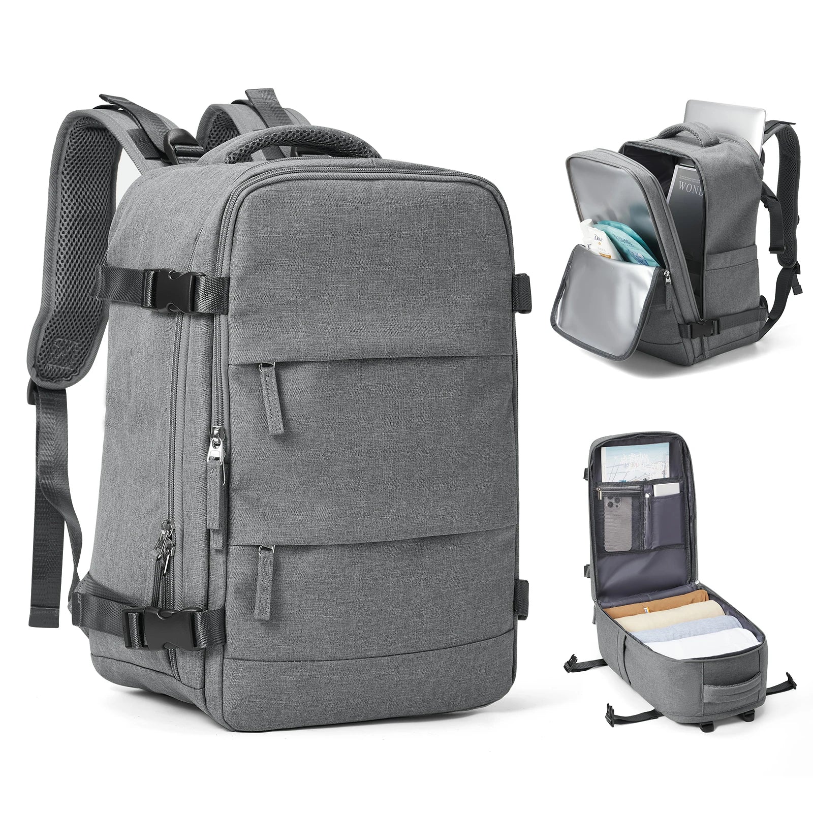 Reiserucksack Travomate | Wasserdicht & Vielseitig | 15,6" Laptopfach | Große Kapazität mit Nass-Trocken-Trennung