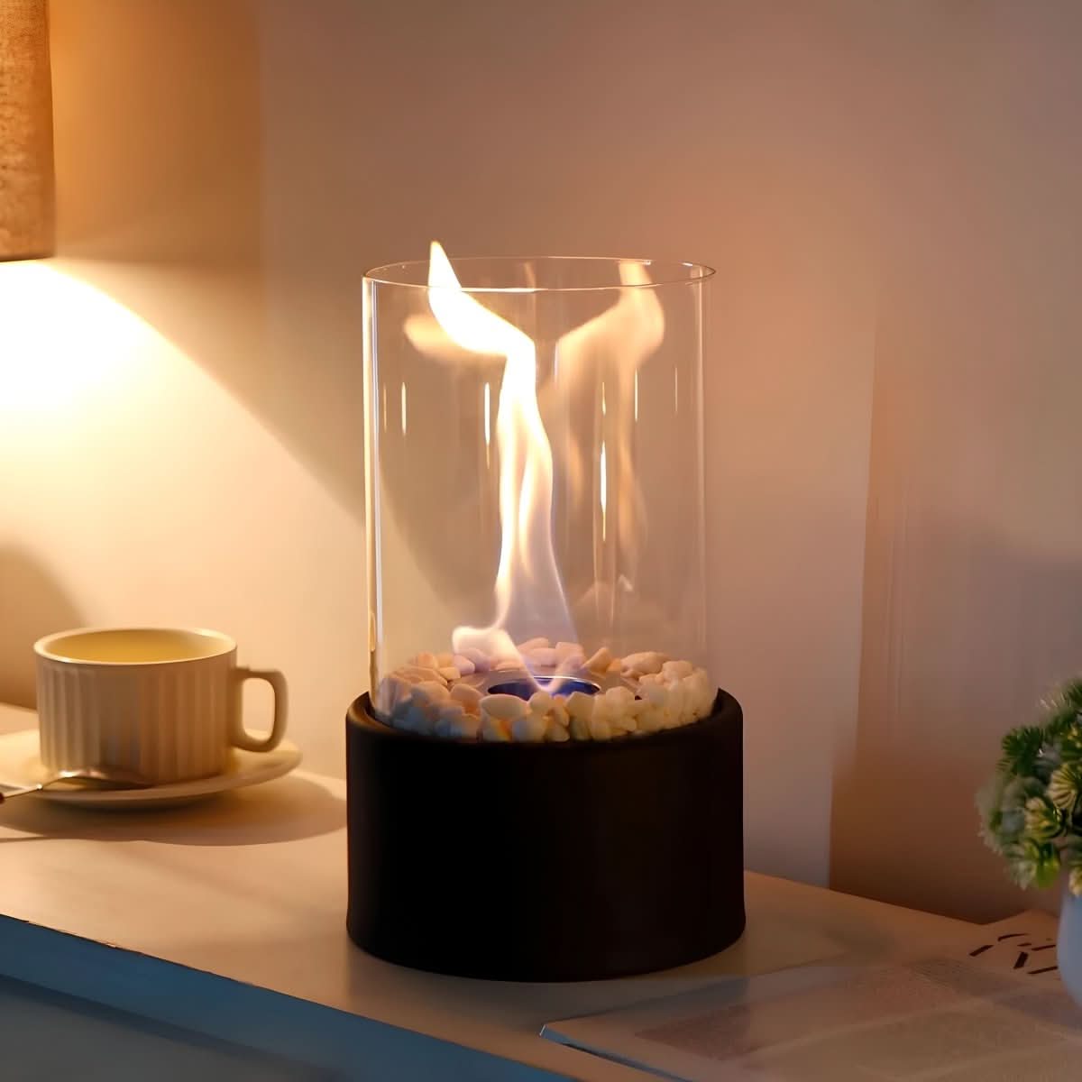 SleekFlame Tischkamin – Elegantes Tischfeuer für jede Atmosphäre