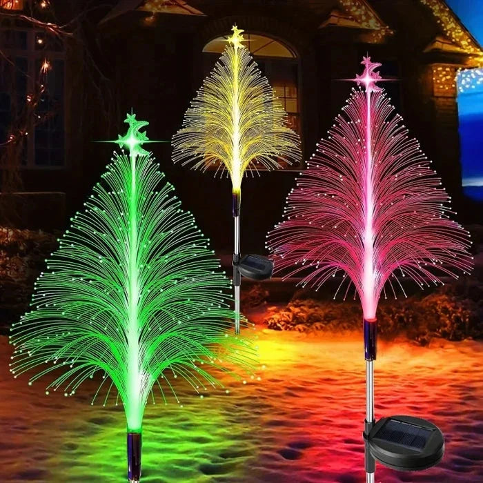 Solar Weihnachtsbaumlichter - Außendekoration für den Garten - LED Lichter