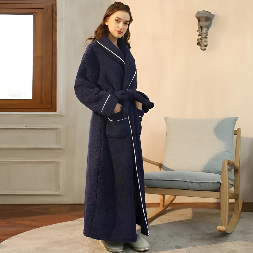 Bademantel für Männer und Frauen | Fleece Morgenmantel | Comfyra