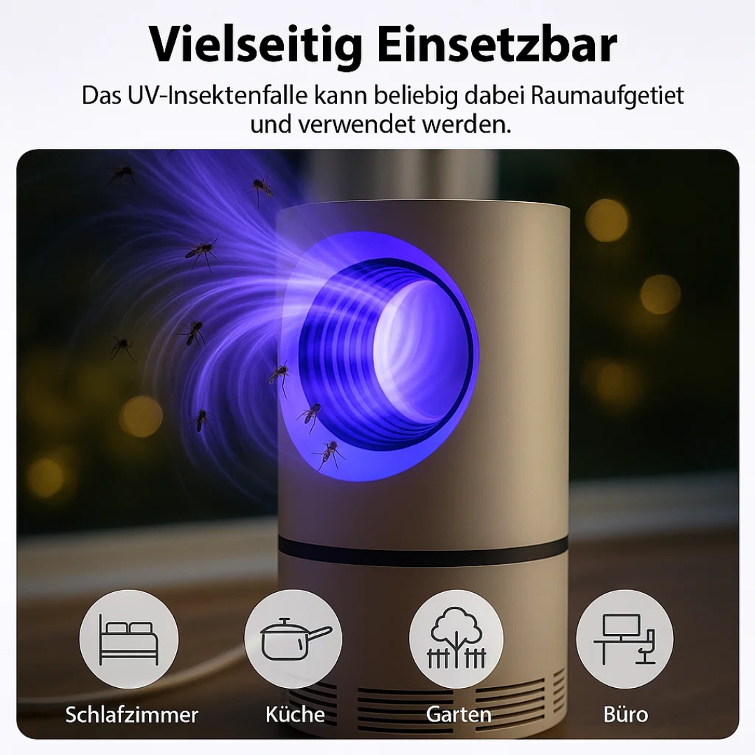 Elektrische UV-Fliegenfalle für Innen & Außen