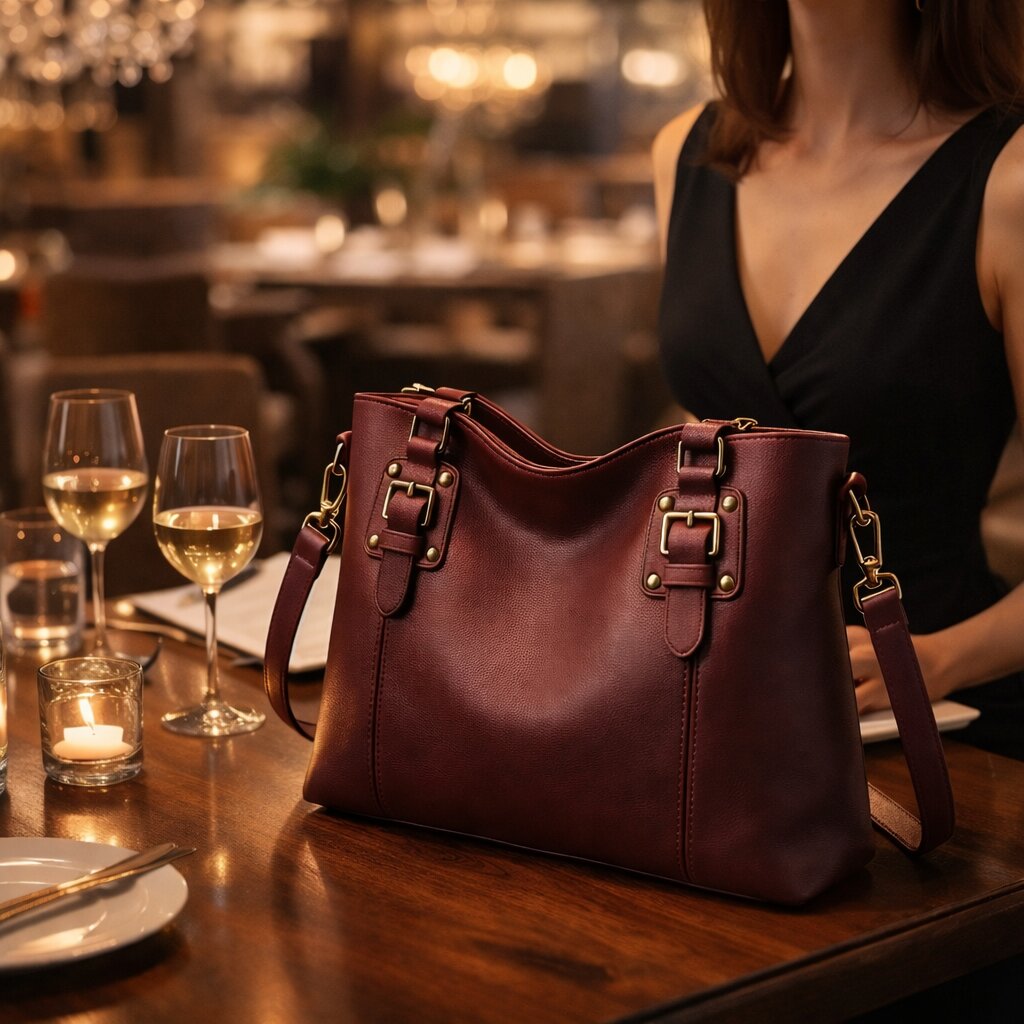 Handtasche für Frauen | Leder Umhängetasche | Schultertasche | Lunava