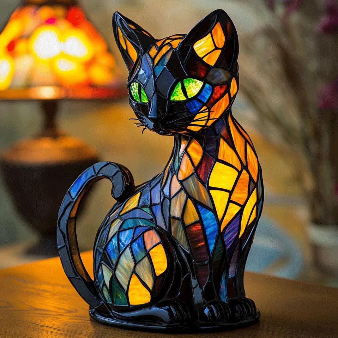 Leuchtende Katze – Die handgefertigte Lampe, die Herzen zum Strahlen bringt