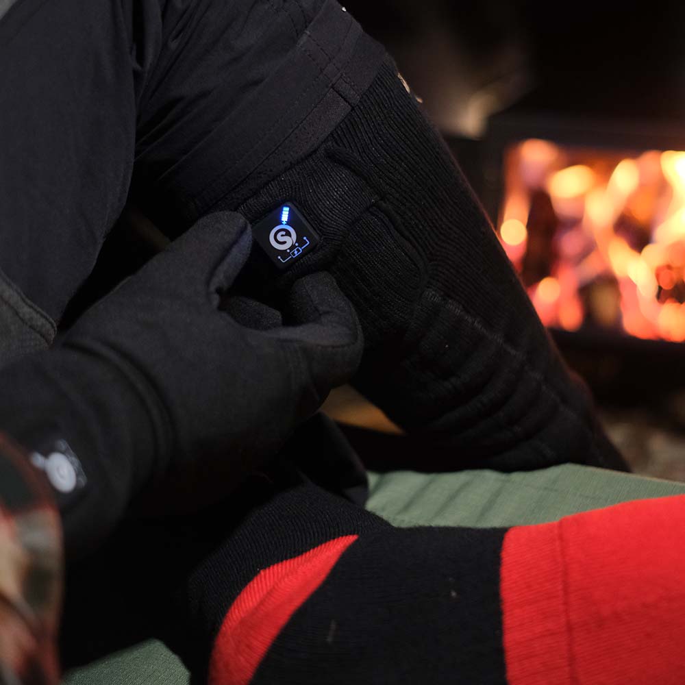 Savior Herren Damen 7.4V Batteriebetriebene Heizsocken