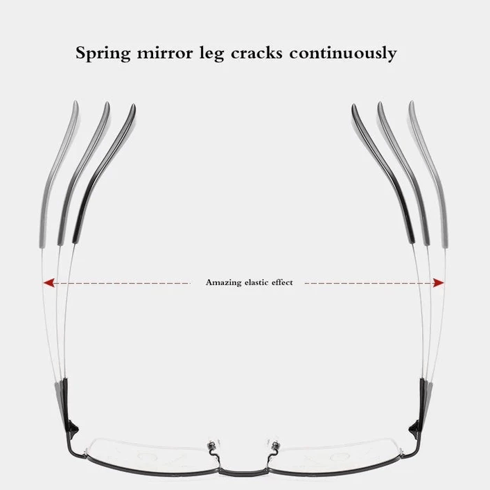 Titanium Progressive Fern- und Nahbereich Dual-Use Lesebrille