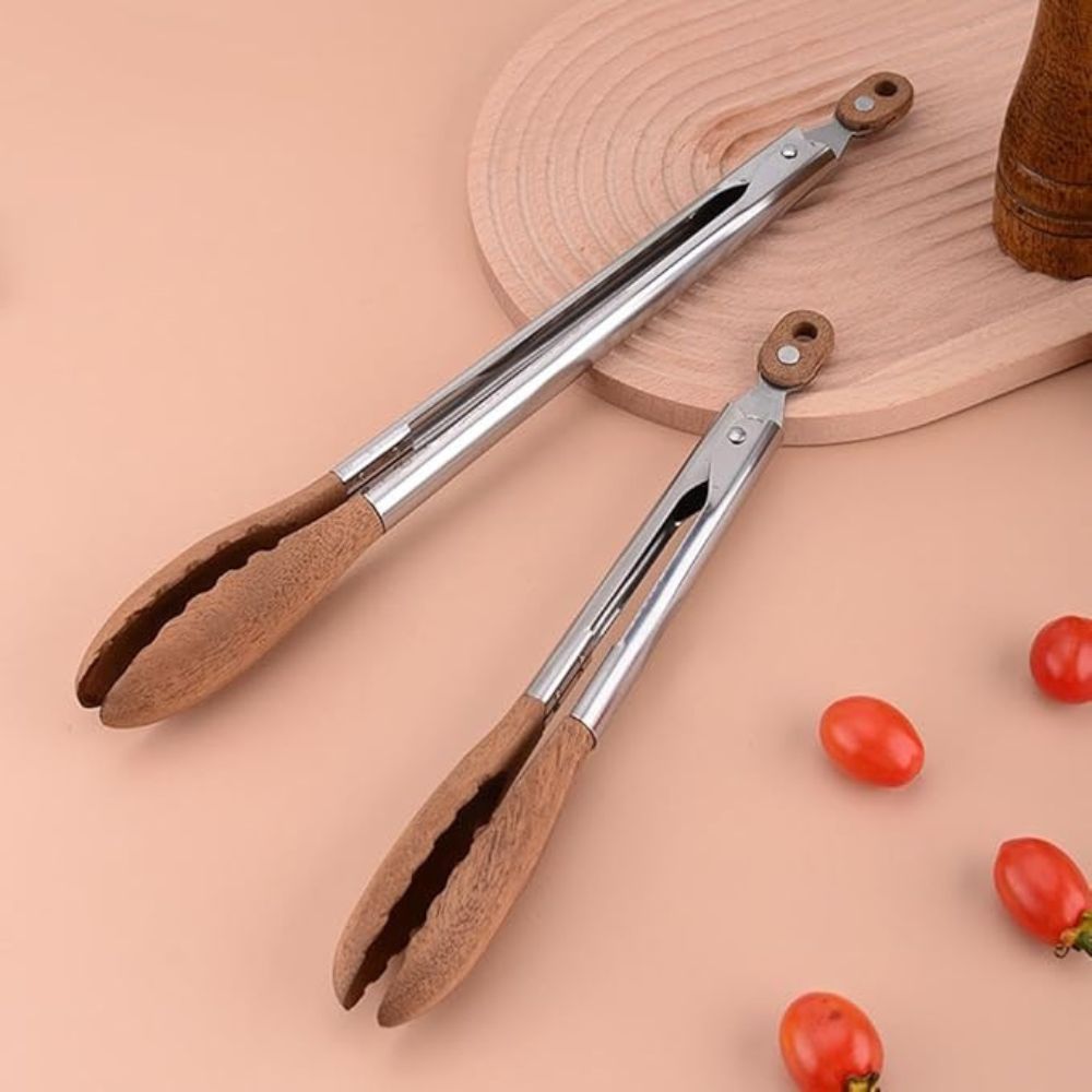 Heritage Holz- und Stahlzange | Set von 2