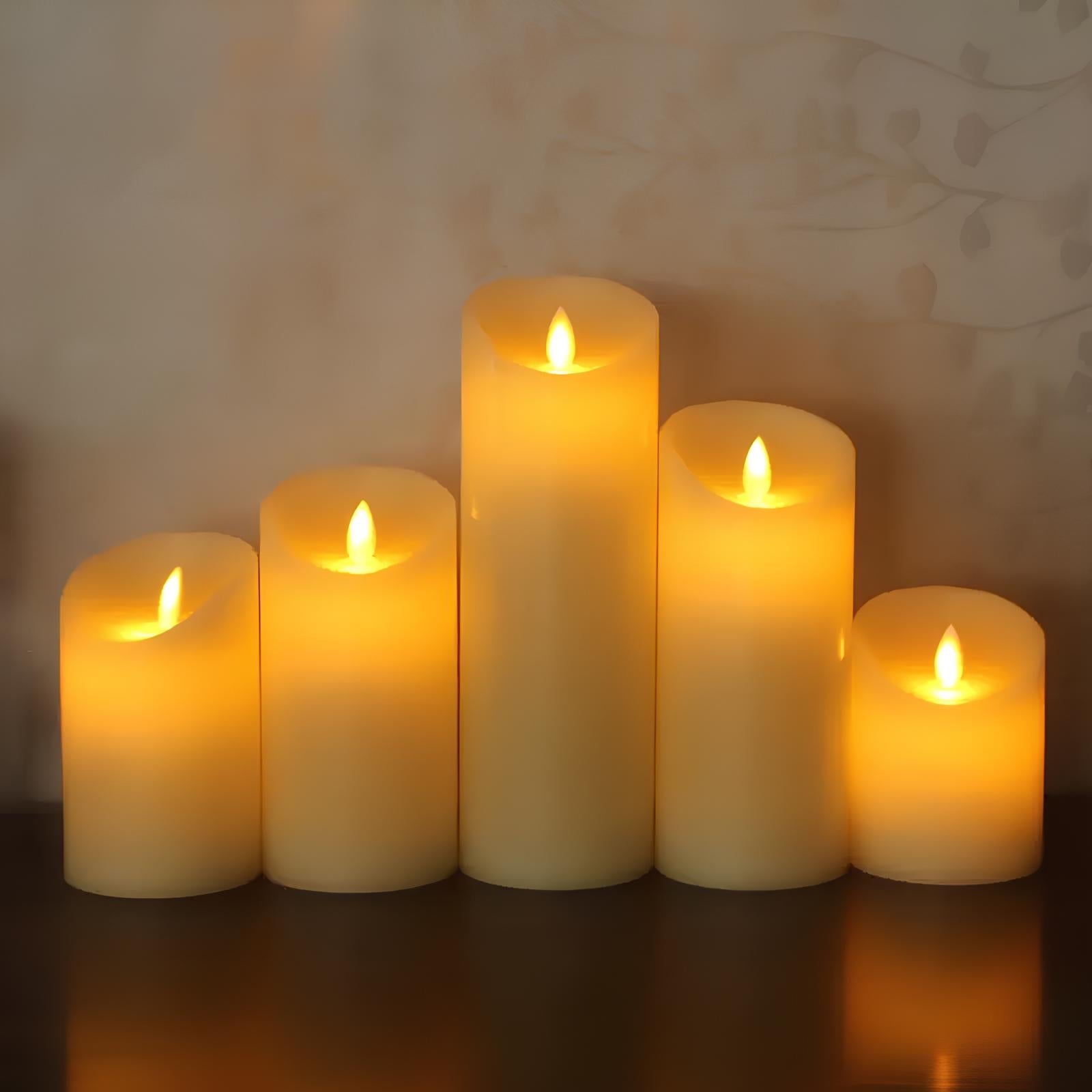 LumiFlame LED Kerzen | Flackernder Echtwachseffekt | Sicher & Energiesparend | Verschiedene Größen & Designs