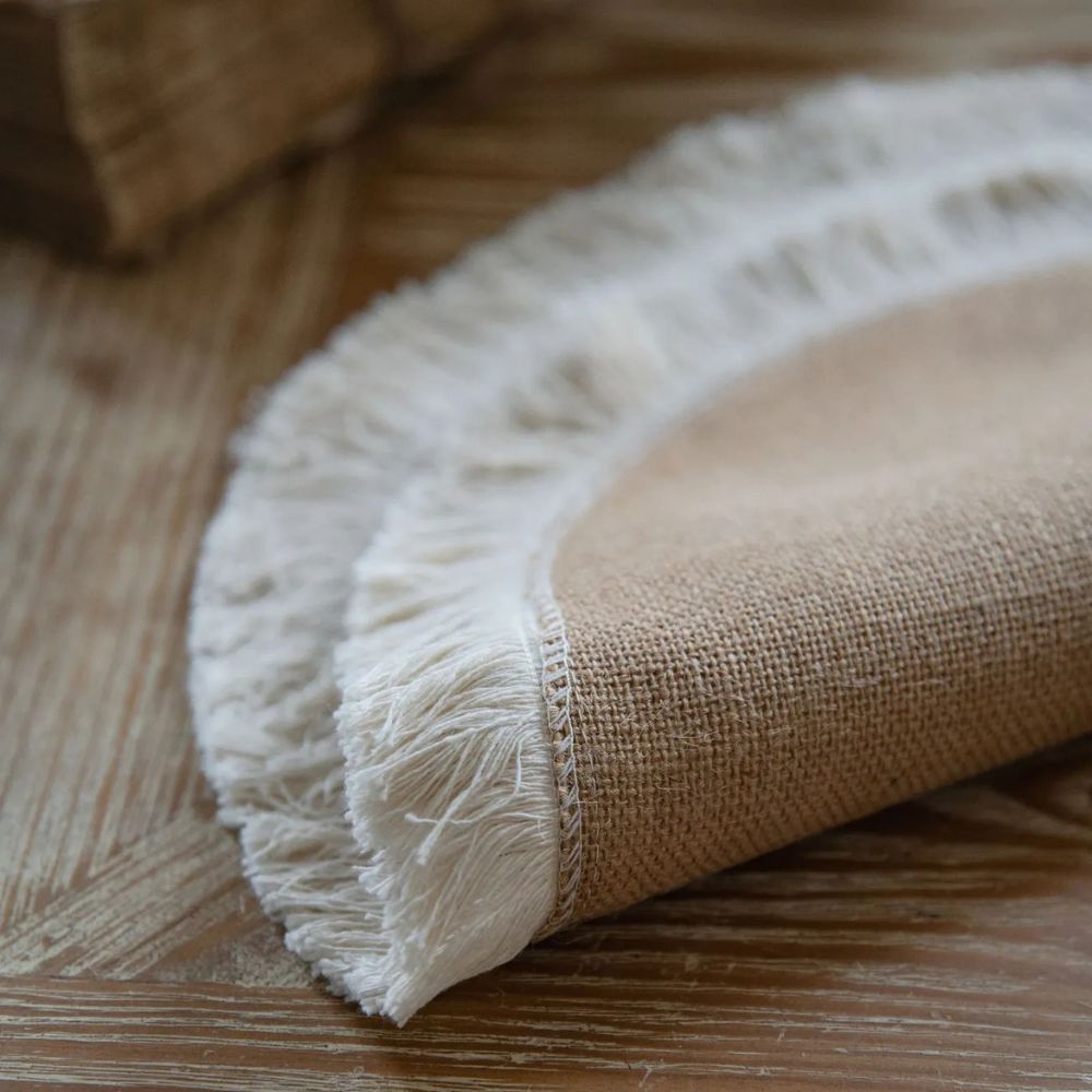 Jute Charm Boho Tischläufer