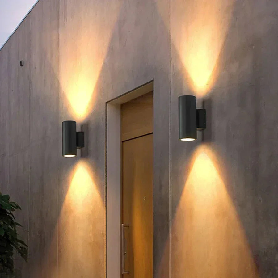 Außenwandleuchte - LED-Beleuchtung - Aluminium-Design