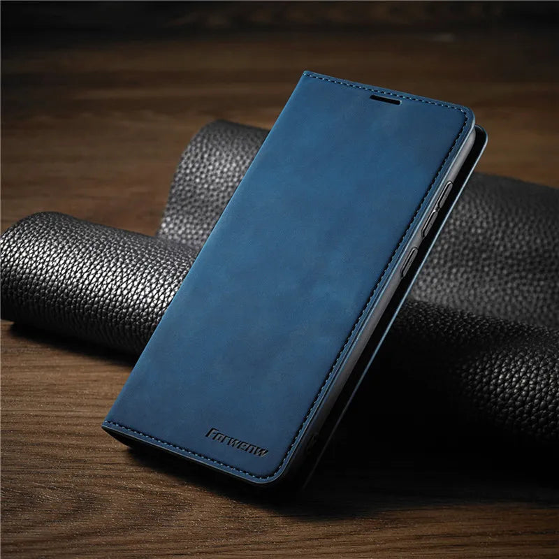 iPhone Hülle: Magnetische Leder Tasche für stilvollen Schutz