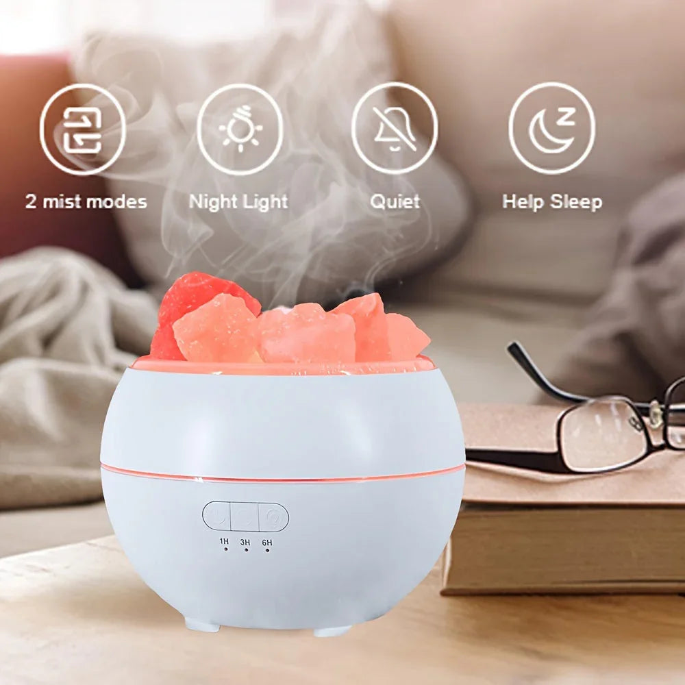 Salzlampen-Diffusor - Ätherisches Öl - USB-Betrieb
