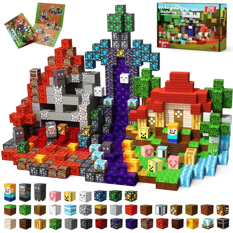 Magnetische Bauklötze Set, Lernspielzeug für Kinder