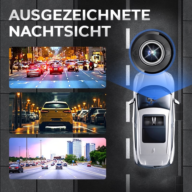 Dashcam für Auto vorne und hinten | Rückfahrkamera zum Nachrüsten | Auto Kamera | DriveCam