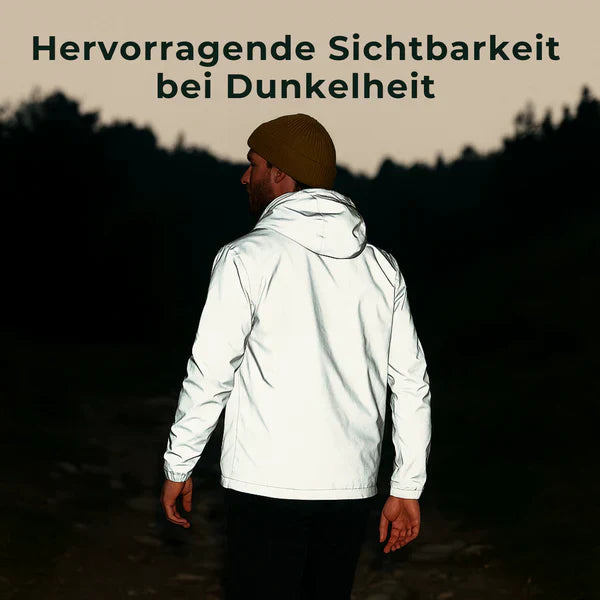 Reflektierende Jacke für Männer & Frauen | Vollständig reflektierende Jacke | GlowJack