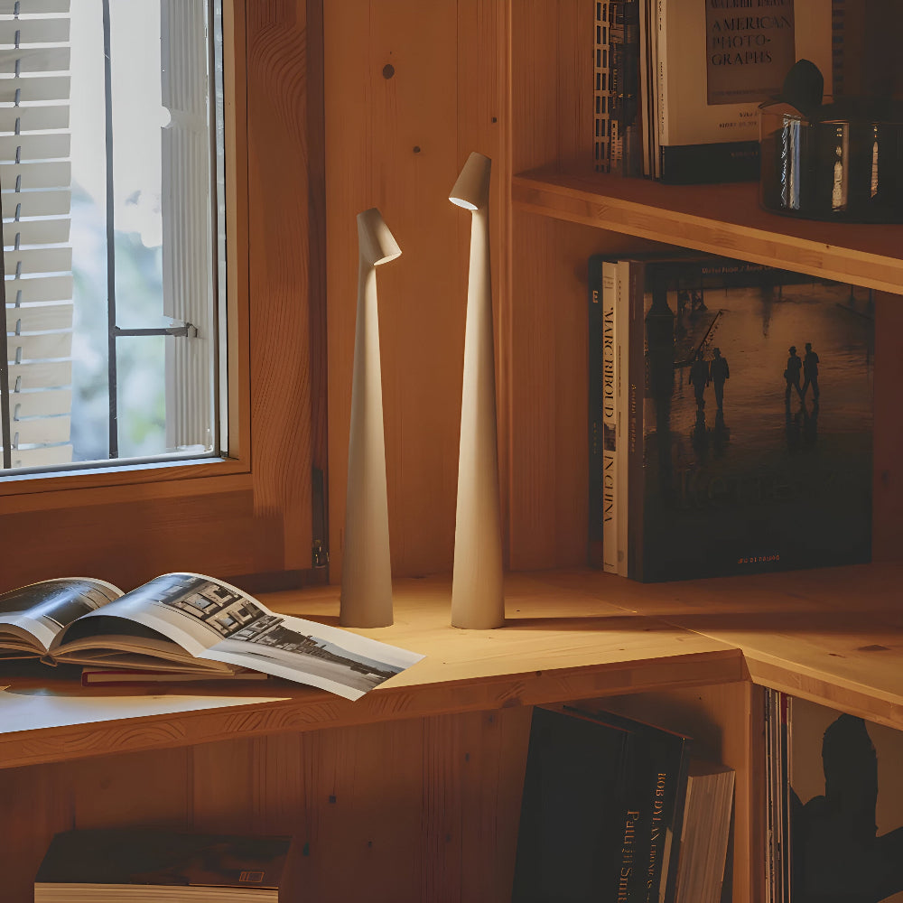 Kabellose LED Tischlampe | Lampe für Wohnzimmer & Schreibtisch | Moderne wiederaufladbare Tischleuchte | VivaLume
