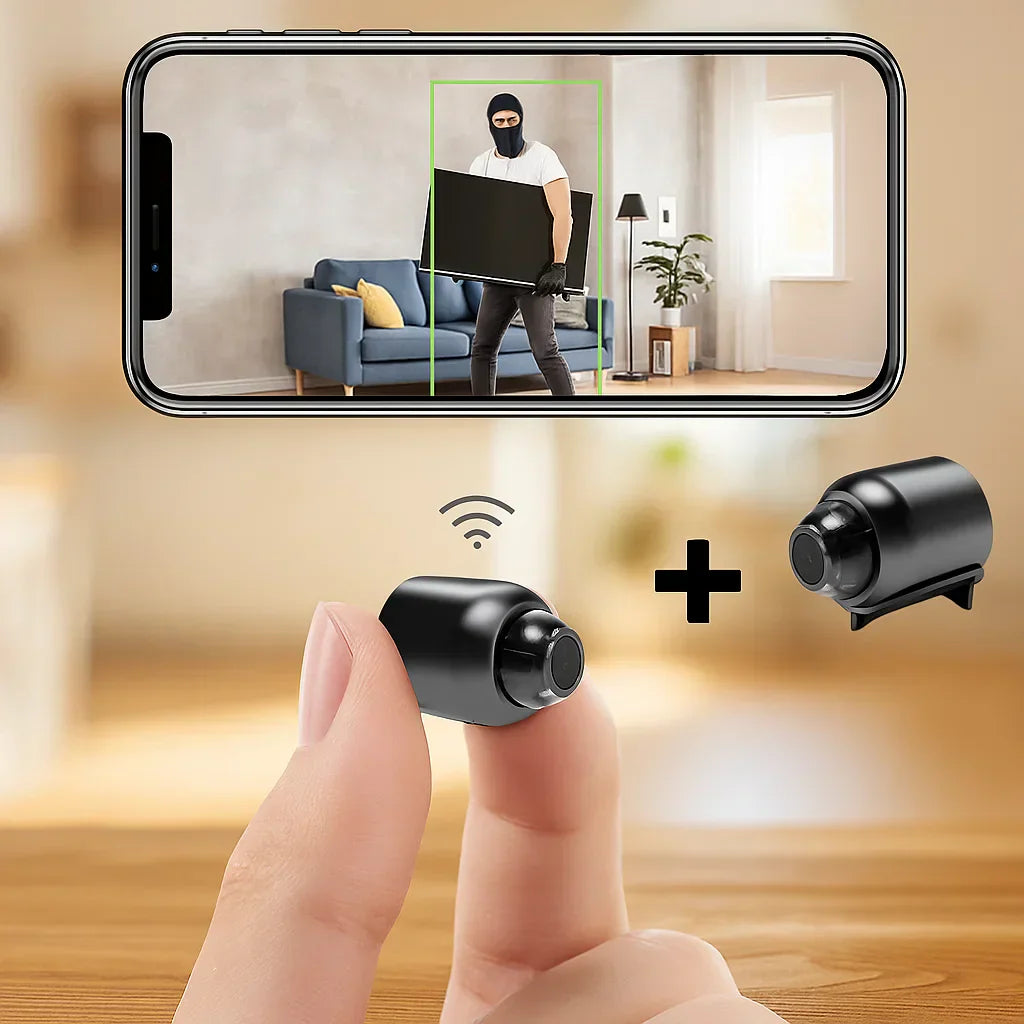 Smarte HD-Minikamera mit App & Bewegungserkennung