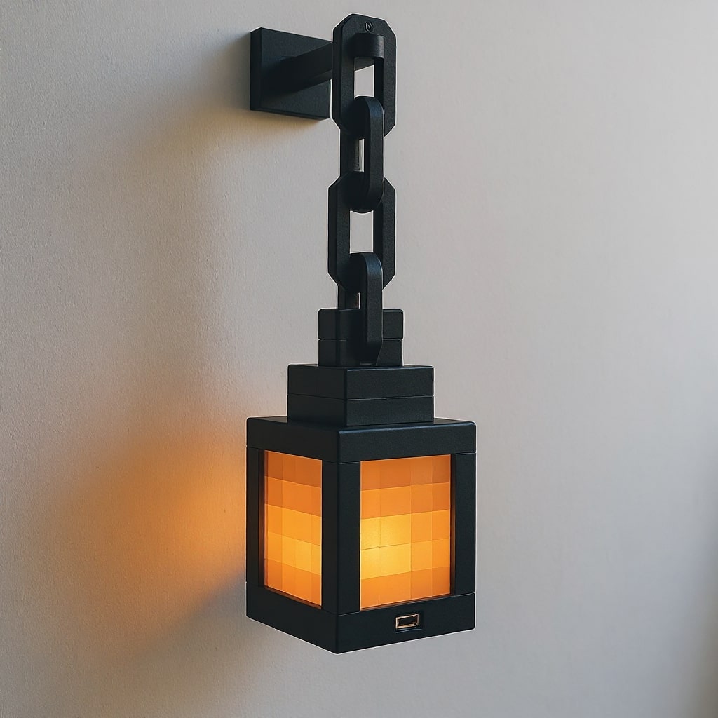 Minecraft Lampe | Drahtlose Tischlampe | Nachttischlampe | Innenwandleuchte | Pixellicht